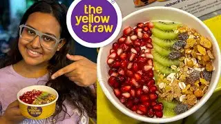 The Yellow Straw Salt Lake 💛 Affordable Smoothie Bowl | Real Fruit & Organic Shakes 😋