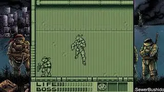 TMNT vs Cyber Shredder (TMNT 3: Radical Rescue -- Game Boy 1993)