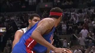 Tim Duncan vs Rasheed Wallace / 2005 NBA Finals Game 7
