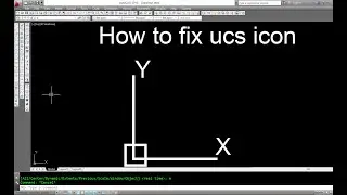 How to fix UCS icon in AutoCAD?- Sir AutoCad