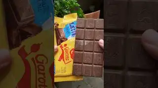 Barra de Chocolate Ao Leite Garoto 80g🍫🥛😋🤤 #shorts #chocolate #garoto #nestle