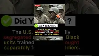 Black Soldiers Fought Separately in WW2 #shorts