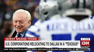 U.S. corporations relocating to Dallas in a 
