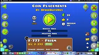 Coin Placements level by SpeedBlitzDev | Geometry Dash