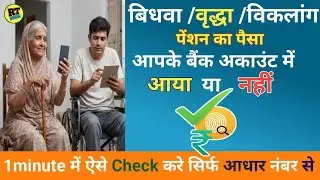 Pension ka paisa kaise check kare | Vridha pension kaise check kare | Vidhwa pension,Viklang pension