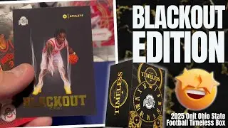 BLACKOUT EDITION HIT!!! 2025 Onit Ohio State Football Timeless Box
