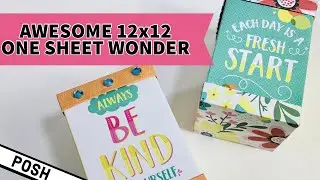 CHECK OUT THESE BOXES/ You WON’T BELIEVE How They Are Made/ Make Boxes and Lids From One 12x12 Paper