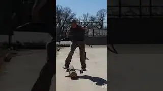 Nollie lip shuv #over40skateboarding