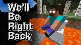 Minecraft: We'll be right back - herobrine and ender dragon