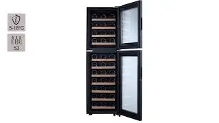 Cavecool Primo Pearl - 53 bottles - Dual zone - Freestanding wine fridge