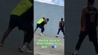 Philly hits a whip corner kill shot 👋🏽🔵💨