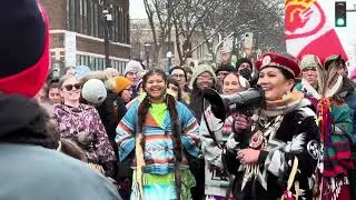 Jingle Dress Ceremony at the Alex Pretti Memorial Site Feb. 1, 2026 