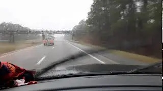 Driving Southbound through South Carolina Rain