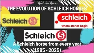 A Schleich horse from every year - the evolution of Schleich horses 1985 - 2025