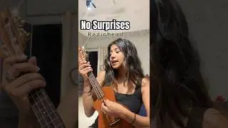 No Surprises | Easy Ukulele Tabs😍 #ukuleletutorial #ukulelefingerstyle #shorts