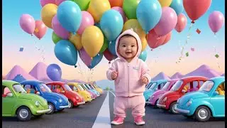 Color Cars New Year Adventure | Kids Color Cartoon | Vehicle Animation