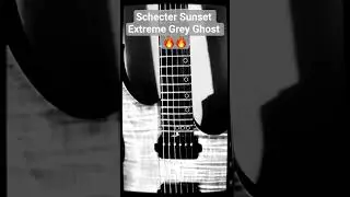 First Look at My New Schecter Sunset Extreme 6 Grey Ghost 👻 #schecterguitars #metalguitar