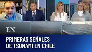 Llegan las primeras se&ntilde;ales del tsunami en Chile; contin&uacute;an las evacuaciones
