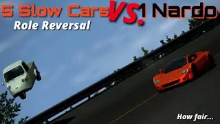 5 Slow Cars vs. 1 VW Nardo (Gran Turismo 4 Minigame)