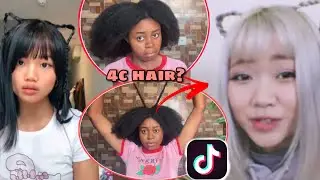 I tried this viral TikTok cat ear hairstyle on my 4c hair. |Y'all need to stop playing