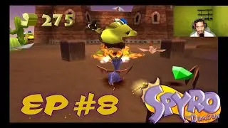SPYRO 1 🐉 - EMPESAMOS A BUSCAR 400 GEMAS (Dry Canyon)  - EP #8