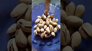 Delicious Roasted Pistachios Nuts Pouring #Satisfying #asmr #shorts #like #food #subscribe#trending