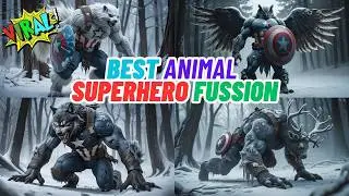 AMAZING ANIMAL FUSION HYBRIDS : Hybrids of Marvel Super Heroes & Avengers with Other Animal Species!
