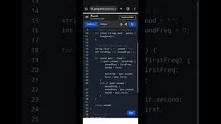 Second Most Frequent String in Array | C++ Efficient Map Solution