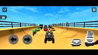 Car stunt race play 15 cars motorbike trucks and 1122 tank pass on stunt - #games #chaudharygames