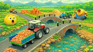 RC Tractor Working | RC Tractor Trolli Loading Bricks | Fun Construction Project Miniature