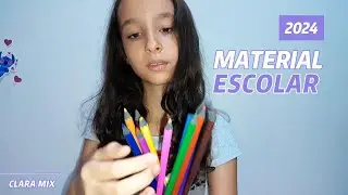 MOSTRANDO MEU MATERIAL ESCOLAR 2024