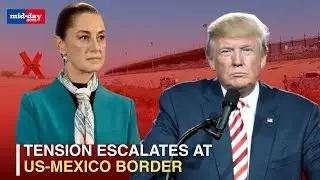 US-Mexico tension: US military reinforces barbed wire fencing along the border
