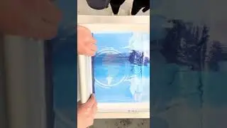 Blue Gradient Screen Print