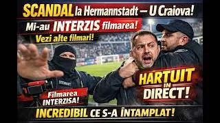 SCANDAL la Hermannstadt &ndash; U Craiova! Mi-au INTERZIS filmarea ! Vezi alte filmari! HARTUIT IN DIRECT!