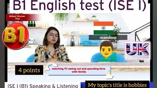 Full (B1) Speaking & Listening Skilled Worker Visa || ISE 1 Trinity College London