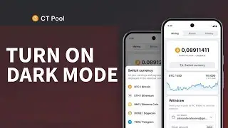 Как включить темный режим в приложении CT Pool для майнинга криптовалюты на Android 2026?