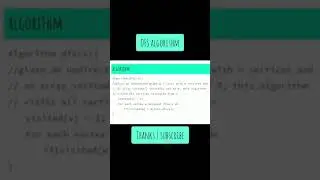 Depth First Search Algorithm