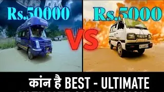 Luxury vs Budget: 24-Hour Van Challenge! 🚐💰#VanLife #LuxuryVan #BudgetVan #24HourChallenge 