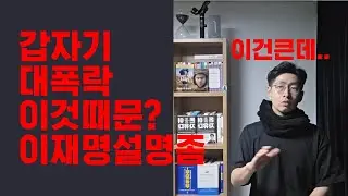 (중요)갑자기 대폭락..이것 때문인가? 이재명 대답좀..