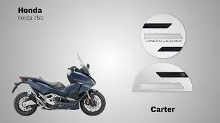LabelBike&reg; ADESIVI in GEL 3D Carter compatibili per scooter Honda Forza 750