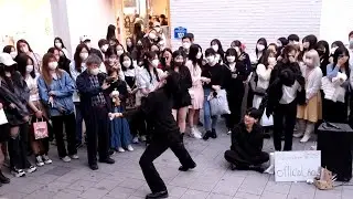 AQA, DOUBLEBONG. SEXY GUY PRESENTING UNIQUE ALLURING PERFORMANCE. HONGDAE STREET.