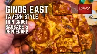 Ginos East Tavern Style Pizza Cook and Tasting! - Frozen Pizza Tour #4!!!