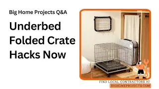 Underbed Folded Wire Crate Hacks With Wall Brackets