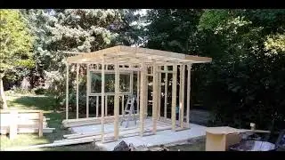 Before + After build of a Two story Shed