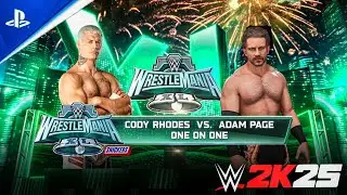 WrestleMania Showdown: Cody Rhodes Battles Adam Page!🔥