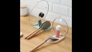 Foldable Spatula Rack & Lid Holder