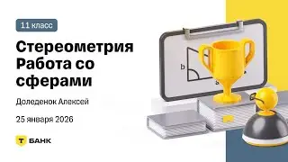 Стереометрия. Работа со сферами (Доледенок Алексей), 11 класс, 25 января