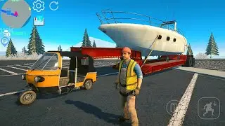 Can This Tiny TukTuk Pull A Big Yacht On Trailer | Nextgen Truck Simulator Android Gameplay HD