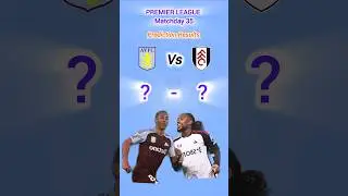 EPL 2024-25 MATCHDAY 35 - ASTON VILLA VS FULHAM #shorts #football #avfc #fulhamfc #mrcesoccer