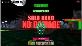 I Beat Graveyard Map SOLO on HARD&hellip; NO DAMAGE | Retro Tower Defense